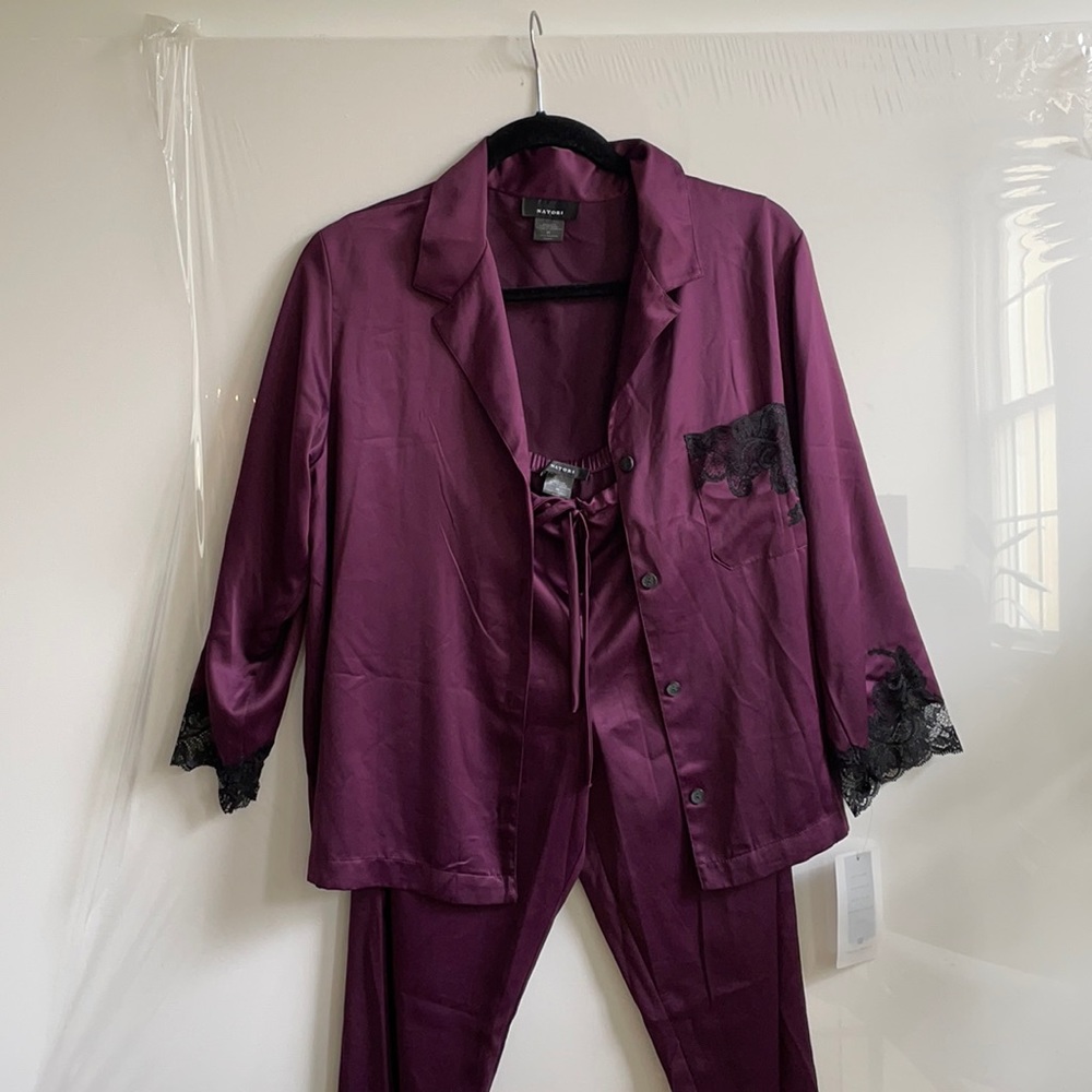 New Natori lace accent pajamas